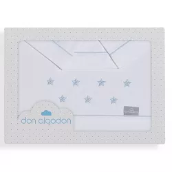 Don Algodón Sábanas Cuna Zoe Blanco - Ropa de Cama para Bebés