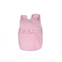 Mochila Tutete Pequeña Tela Dots Pink Personalizable