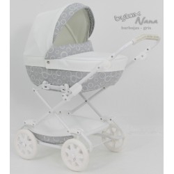 Cochecito para bebe Reborn Bytax NANA Burbuja Gris