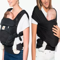 Portabebé Ergobaby OMNI Breeze SoftFlex con fular Aura