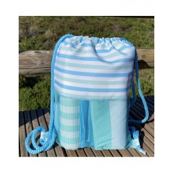 Mochila saco Btbox antiarena summer azul