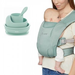 Mochila Portabebes Ergobaby Embrace Soft Air Mesh con vajilla de silicona