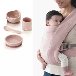 Mochila Portabebes Ergobaby Embrace con vajilla de silicona