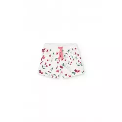 Short Boboli felpa estampada