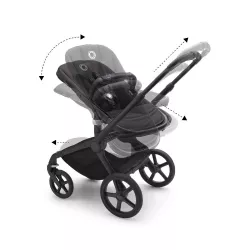 Cochecito DUO Bugaboo Fox 5 Negro Gris Melange | Crioh.com