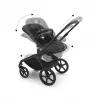 Cochecito DUO Bugaboo Fox 5 Negro Gris Melange