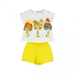 Conjunto Mayoral short apliques