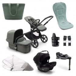 PACK COMPLETO VERANO Cochecito Bugaboo Fox 5 Negro Verde Bosque