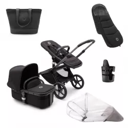 PACK INVIERNO Cochecito DUO Bugaboo Fox 5 Grafito Negro Medianoche