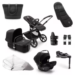 PACK COMPLETO INVIERNO Cochecito Bugaboo Fox 5 Grafito Negro Medianoche