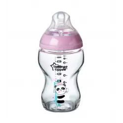 Biberón Cristal Tommee Tippee Valvula Anticólico 250 ml Panda