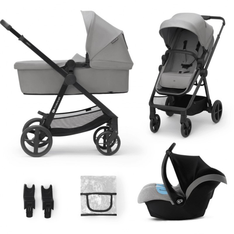 Carrito bebé 3en1 PRIME 2 gris Kinderkraft