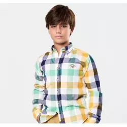 Camisa oxford Spagnolo cuadros Polo