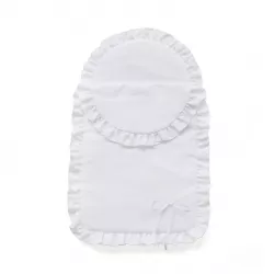 Colcha y Almohada Bebelux Piqué Blanco