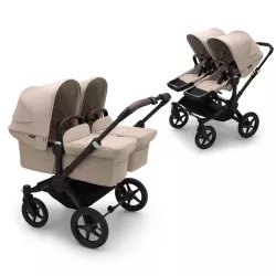 Cochecito Gemelar Bugaboo DONKEY 5 TWIN unicolor para 2 hermanitos