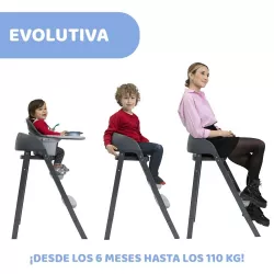 Trona Chicco CRESCENDO UP con vajilla Tuc Tuc