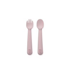 Set cubiertos Interbaby silicona cuchara y tenedor