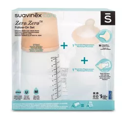 Set Suavinex Follow Biberón Zero Zero 270ml y recambio