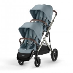 Cochecito Gemelar Cybex e-Gazelle S para 2 hermanos 2025