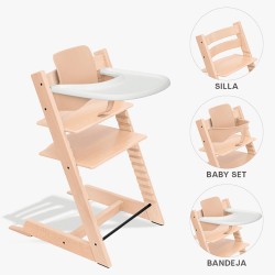 Bundle Trona Stokke Tripp Trapp con Baby Set² y Bandeja