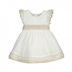 Vestido Mayoral combinado lino