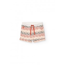 Short Boboli felpa estampado
