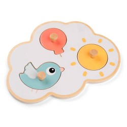 Puzzle de madera Done by deer Happy clouds