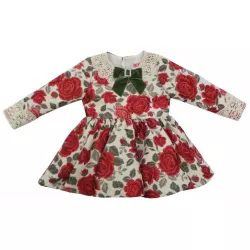 Vestido Nini Flores Rojas