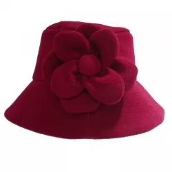 Gorro muflon Babine con flor