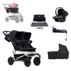 SUPERPACK HERMANOS SEGUIDOS + FIX + AUTO + Cesta JOIE BAG Mountain Buggy Duet 3.2