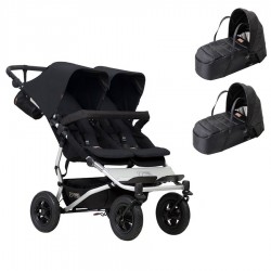 GEMELAR Mountain Buggy Duet con 2 capazos blandos Cocoon