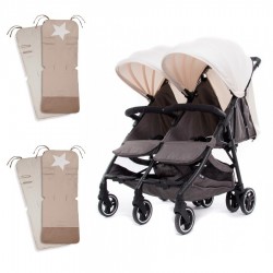 Silla de paseo gemelar Kuki Twin para bebés