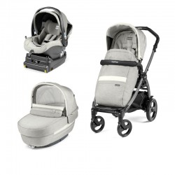 Cochecito TRIO Peg Perego Book 51S ELITE con G.0 Viaggio I-size y base fix manillar Telescopico