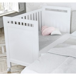 Cuna Cama (140X70 Cm.) Nona Blanco Mate Tola - TRAMA